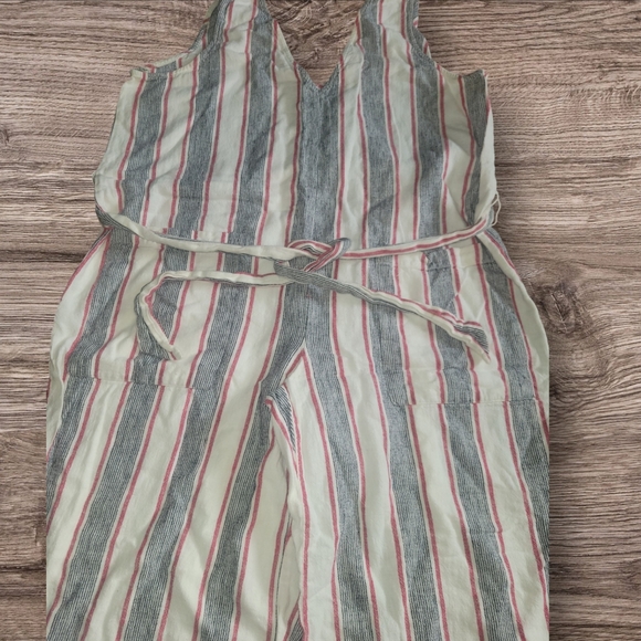 Gap Striped Wide Leg Sleeveless Jumper Women's Size Large - Picture 13 of 14